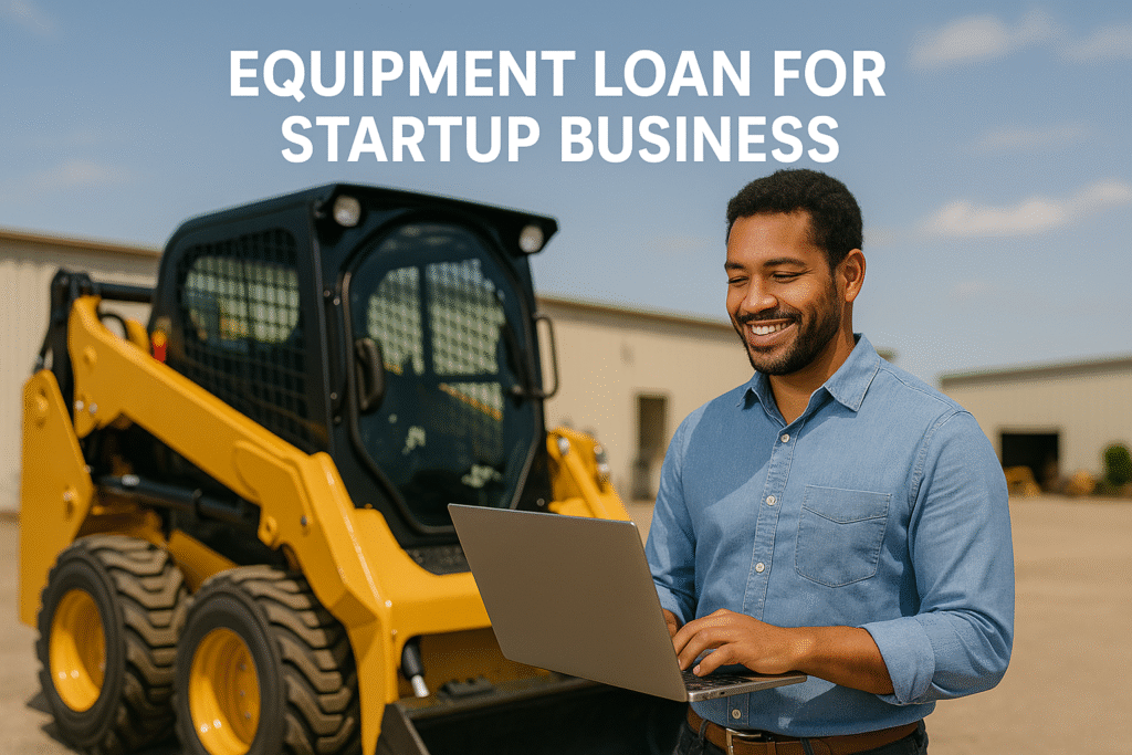 Startup business owner approved for equipment loan